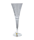 Waterford Crystal Snowflake Wishes Peace Fluted Champagne w/Wine Charm, 10.25" - 2014 Peace