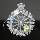 Waterford Crystal: 2018 Snowflake Wishes - Happiness - Aqua, 4.2"