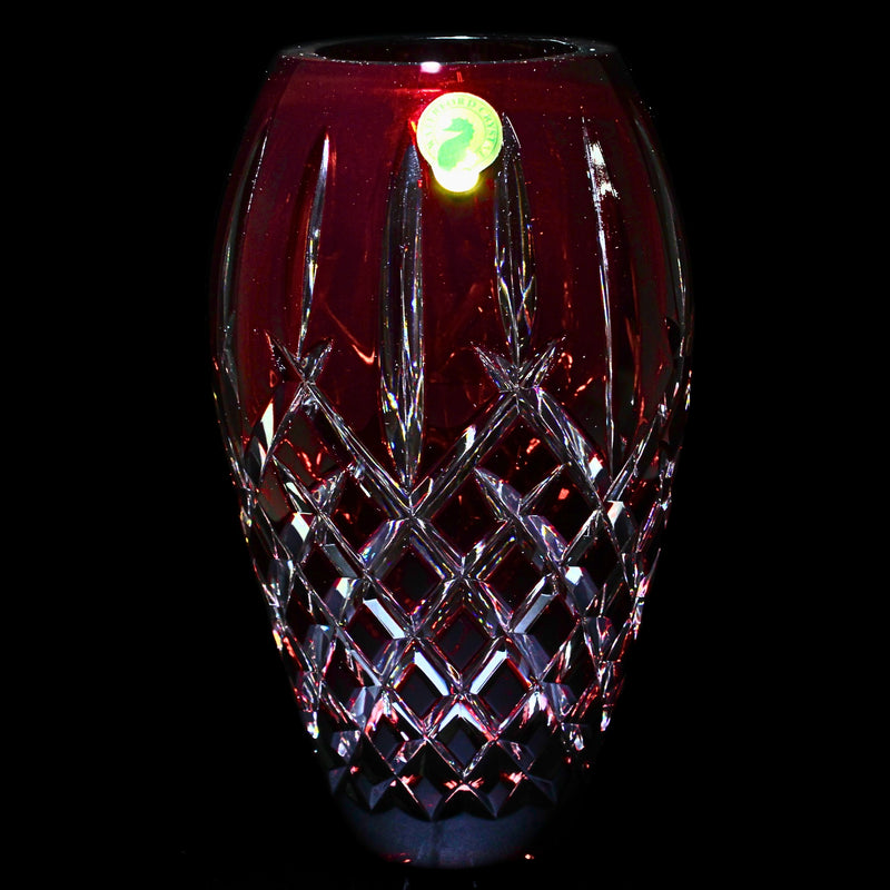 Waterford Crystal: Araglin Prestige Araglin Prestige (Cased Ruby) Vase, 7"