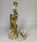 Lladró Figurine: 4509 Boy with Lambs