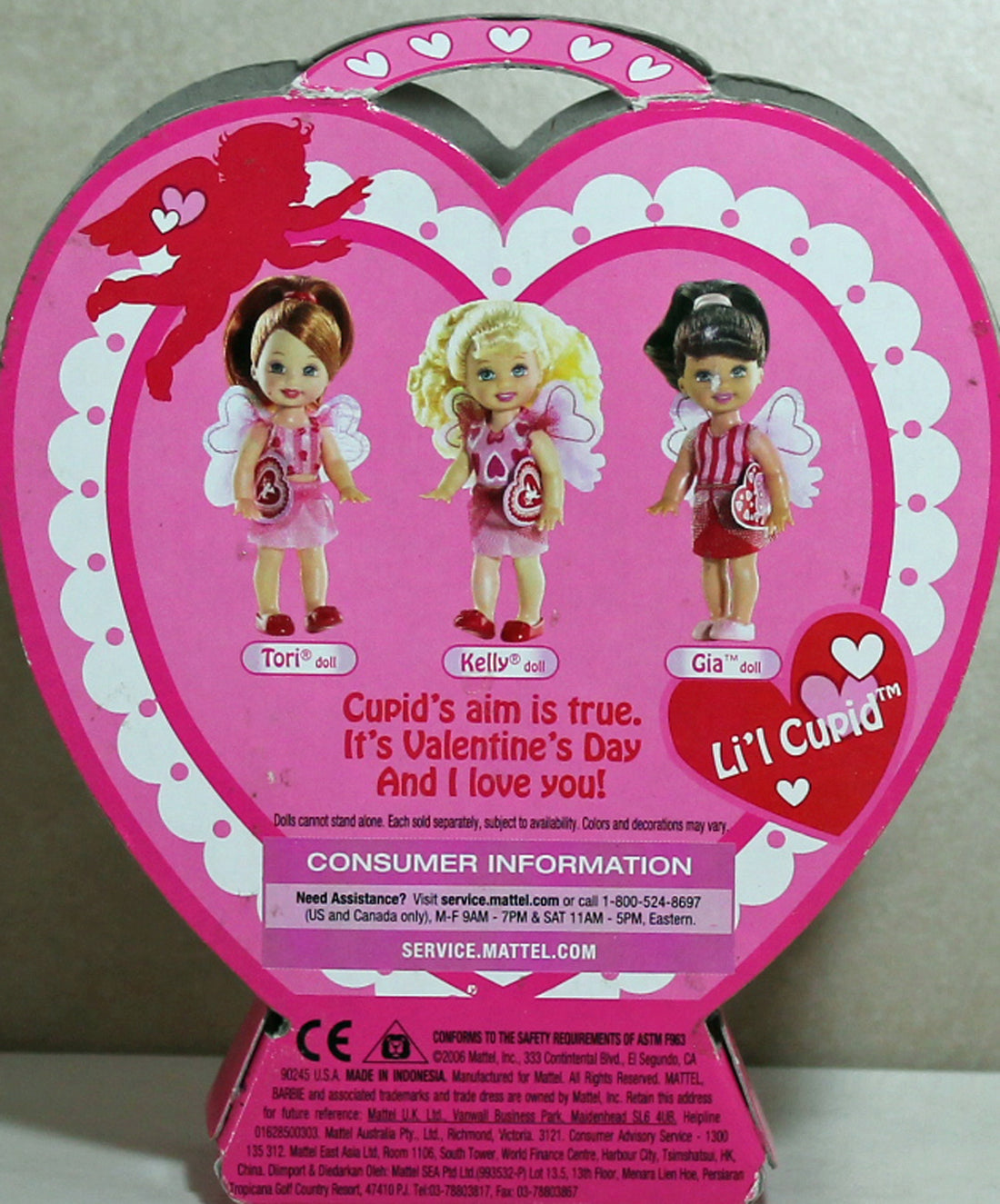 2006 Li'l Cupid Valentine Tori Kelly Barbie (K9161)