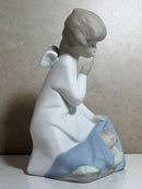 Lladró Figurine: 4635m Angel with Child Matte