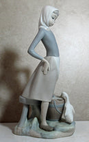 Lladró Figurine: 4682m Girl with Milk Pail Matte