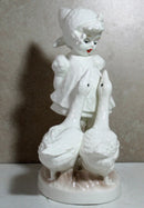 Hummel Figurine: Goose Girl - white ceramic - 47/II