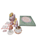 Precious Moments Figurine 482587, Couple on Sofa Mini Teaset