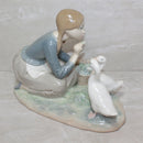 Lladró Figurine: 4849 Feeding the Ducks