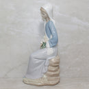 Lladró Figurine: 4972 Girl With Lilies