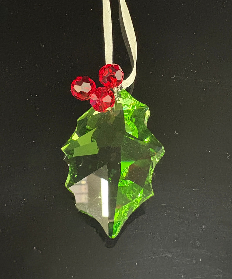 Swarovski Ornament: 5103222 Holly Leaf