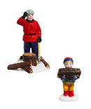 Department 56 Woodsman And Boy, Snow Village Accessory, 51306