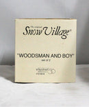Department 56 Woodsman And Boy, Snow Village Accessory, 51306