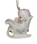 Precious Moments Ornament 520241, Baby's First Christmas- 1988 Girl