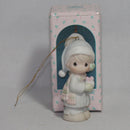 Precious Moments Ornament: 521302 May All of Your Christmases be White