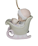 Precious Moments Ornament 523194, Baby's First Christmas- 1989 Boy