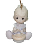 Precious Moments Ornament 523771, Baby's First Christmas- 1990
