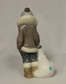 Lladró Figurine: 5238 Eskimo Boy with Pet