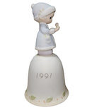 Precious Moments Bell 524182, May Your Christmas be Merry, Dated 1991