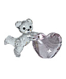Swarovski Crystal Figurine Pink Heart, Kris Bear, 5265323