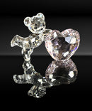 Swarovski Crystal Figurine Pink Heart, Kris Bear, 5265323