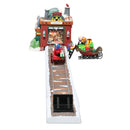 Department 56 Loading the Sleigh, North Pole Village, Animated, 52732