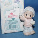 Precious Moments: 528668 Sugar Town - Sammy Boy with Snowballs