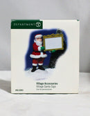 Department 56 Village Santa Sign , Holiday Village Accessory, 53051