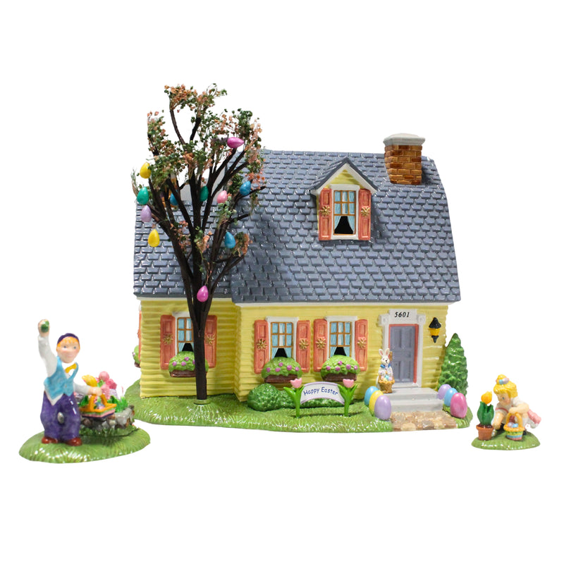 Department 56: 55090 Happy Easter House - Set of 3