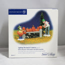 Department 56 Lighting The Jack-O'-Lanterns, Snow Village Figurine, 55117
