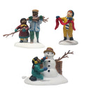 Department 56: 55565 Playing In The Snow - Set of 3
