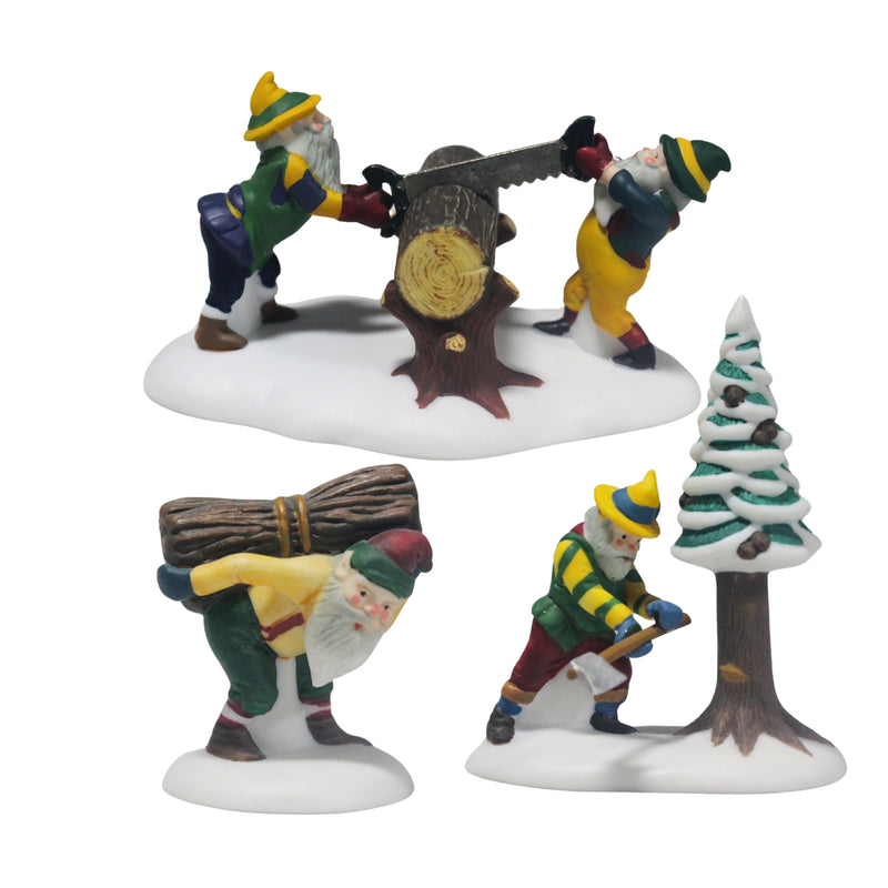 Department 56: 56308 Woodsmen Elves - Set of 3