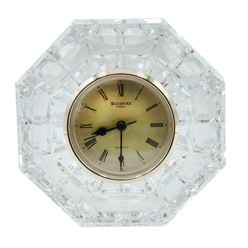 Waterford Crystal: Octagonal Clock, 5"