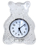Waterford Crystal: Teddy Bear Clock, 6"