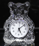 Waterford Crystal: Teddy Bear Clock, 6"