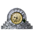 Waterford Crystal: Clocks Large Gold Faced Cottage Clock, 7.25"