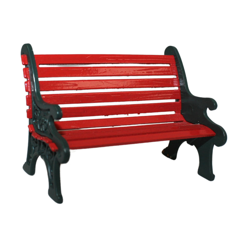 Department 56: 56445 Red Wrought Iron Park Bench