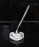 Waterford Crystal: Heart Shaped Pen Holder, 4" - Includes Pen