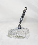 Waterford Crystal: Heart Shaped Pen Holder, 4" - Includes Pen