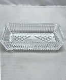 Waterford Crystal Rectangular Vanity Tray - Ribbed Sides, 7.5"