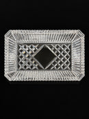 Waterford Crystal Rectangular Vanity Tray - Ribbed Sides, 7.5"