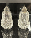 Waterford Crystal: Salt & Pepper Shaker Set, 4.25" - Metal Lids