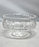 Waterford Crystal Footed Bowl - Etched Star Design, 5.5"