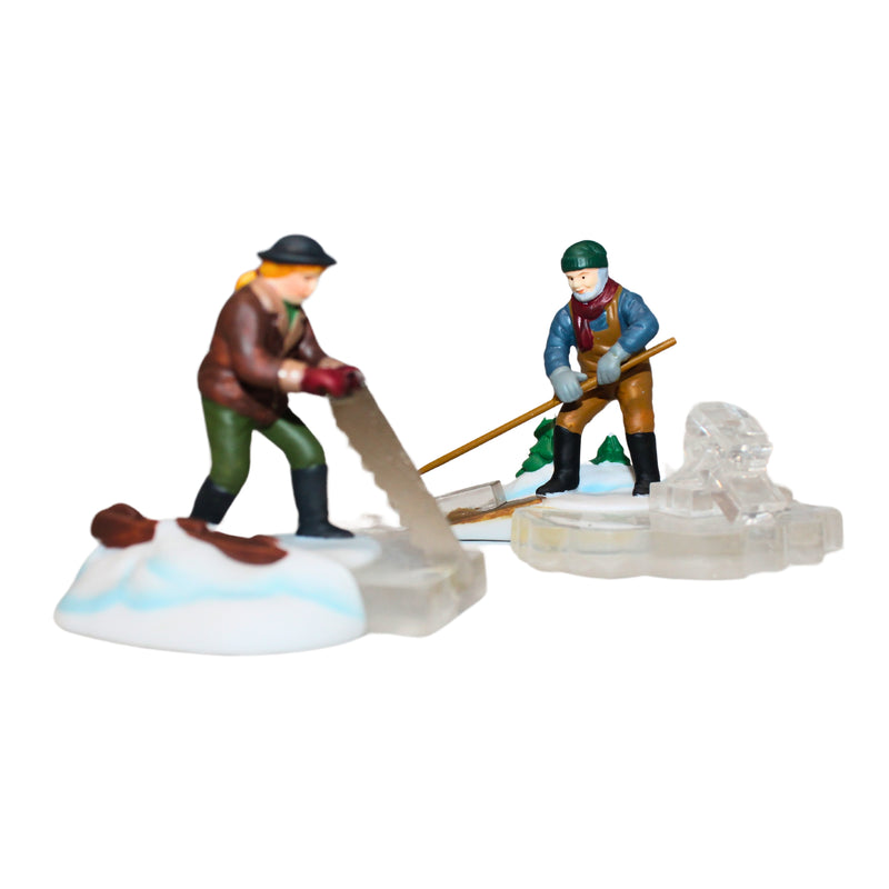 Department 56: 56502 Blue Star Ice Harvesters Set of 2 - Set of 2