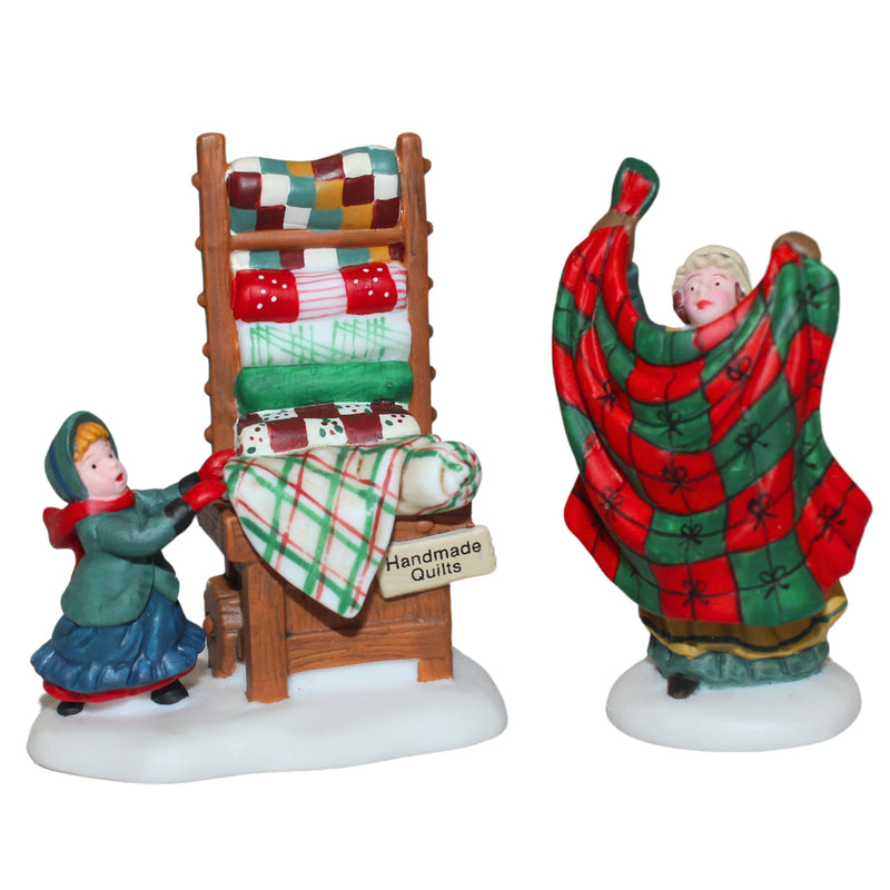 Department 56: 56594 Christmas Bazaar…Handmade Quilts