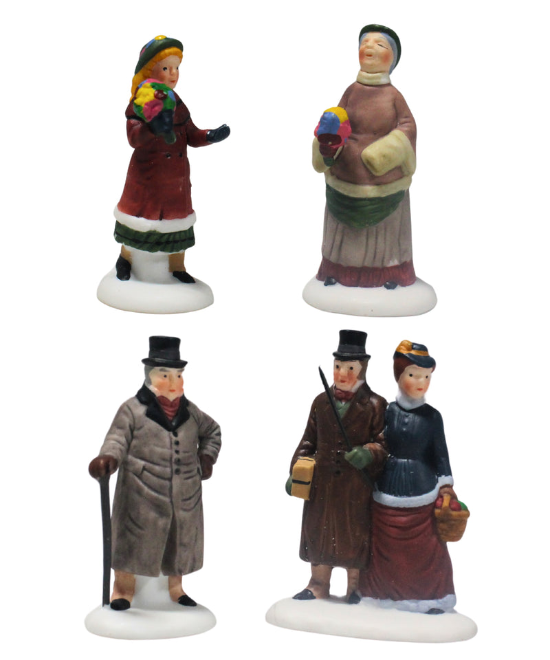 Department 56: 58165 Chelsea Lane Shoppers - Set of 4