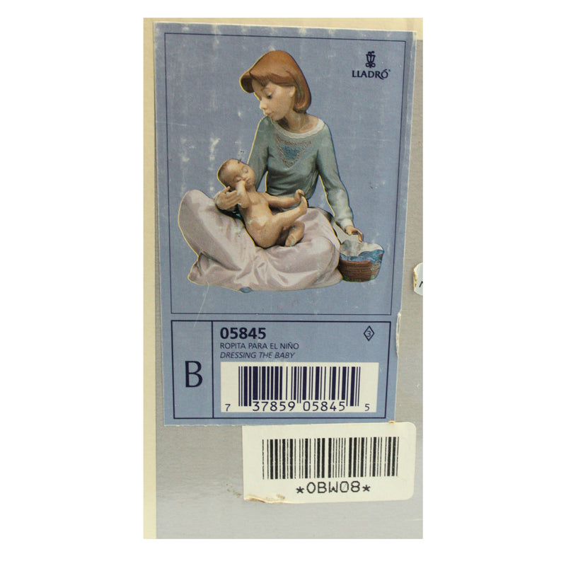 Lladró Figurine: 5845 Dressing the Baby