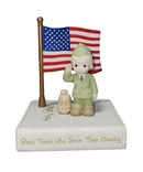 Precious Moments 587451, Bless Those who Serve Their Country Bible Holder