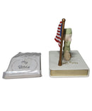 Precious Moments 587451, Bless Those who Serve Their Country Bible Holder