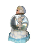 Precious Moments Trinket Box 589829A, Boy with Bunny Skating water globe