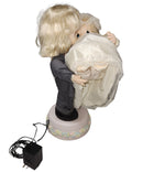 Precious Moments 596191, Wedding Display- Groom Carrying Bride