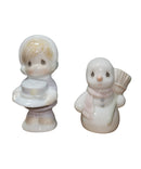 Precious Moments 603376, Girl Making Snowman