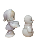 Precious Moments 603376, Girl Making Snowman